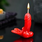 Фигурная свеча "Фаворит с крыльями" красная 7,5см - фото 9311794