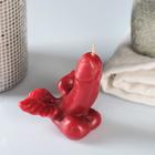 Свеча декоративная «Фаворит с крыльями», красная, 7.5 см (комплект 3 шт) - фото 21306570