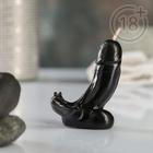 Фигурная свеча "Фаворит с крыльями" черное 7,5см (комплект 3 шт) - фото 21306574