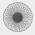 Фруктовница Доляна «Маргаритка», 27×27×9 см, чёрная - Фото 5