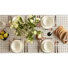 Скатерть «Доляна. Клетка», 145×200±3 см, рогожка 130 г/м, белая - Фото 4