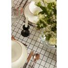 Скатерть «Доляна. Клетка», 145×200±3 см, рогожка 130 г/м, белая - Фото 5