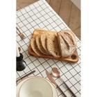 Скатерть «Доляна. Клетка», 145×200±3 см, рогожка 130 г/м, белая - Фото 6