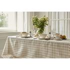 Скатерть «Доляна. Клетка», 145×200±3 см, рогожка 130 г/м, белая - Фото 7