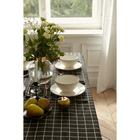 Скатерть «Доляна. Клетка», 145×200±3 см, рогожка 130 г/м², чёрная - Фото 4
