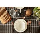 Скатерть «Доляна. Клетка», 145×200±3 см, рогожка 130 г/м², чёрная - Фото 5