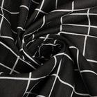 Скатерть «Доляна. Клетка», 145×200±3 см, рогожка 130 г/м², чёрная - Фото 9