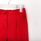 Брюки для девочки MINAKU: Casual collection KIDS, цвет красный, рост 122 см - Фото 9