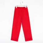 Джинсы для девочки MINAKU: Casual collection KIDS, цвет красный, рост 140 см - фото 37548099