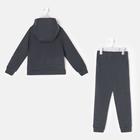 Костюм для мальчика (свитшот, брюки) MINAKU: Casual collection цвет графит, рост 104 - фото 26599012