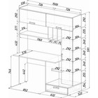 Стол письменный Техно, 1500х573х1796, Крафт/Бетон - Фото 3