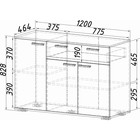 Комод Стандарт-4, 1200х460х828, Венге/Лоредо - Фото 4