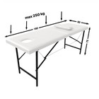Массажный стол «Колибри» 180×60×70, цвет белый - фото 321295731