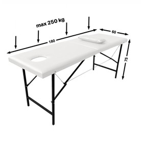 Массажный стол «Колибри» 180×60×70, цвет белый