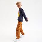 Свитшот для мальчика MINAKU: Casual Collection KIDS, цвет графит, рост 128 см - фото 21307055