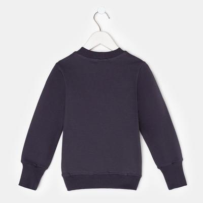 Свитшот для мальчика MINAKU: Casual Collection KIDS, серый, рост 128 см