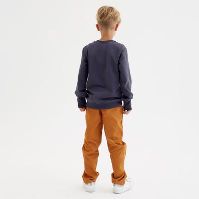 Свитшот для мальчика MINAKU: Casual Collection KIDS, серый, рост 128 см
