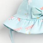 Чепчик (панамка) Крошка Я Unicorn, голубой, размер 48 - фото 39533862