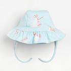 Чепчик (панамка) Крошка Я Unicorn, голубой, размер 48 - фото 39533863