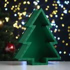 Подарочная упаковка «Ёлка», 24.5×8.5×29.5 см, МДФ 3 мм, зелёный - Фото 1