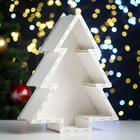 Подарочная упаковка «Ёлка», 24.5×8.5×29.5 см, МДФ 3 мм, белый - Фото 1