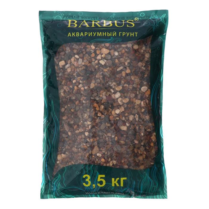Грунт BARBUS гравий речной "Карамель" 3-7мм 3,5кг - Фото 1