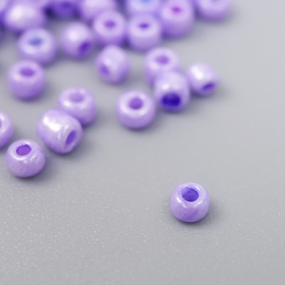 Бисер круглый размер 12/0 «Пастельно-сиреневый», 20 г