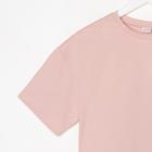 Футболка женская MINAKU OVERSIZE FIT: цвет бежевый, р-р 48 - Фото 6