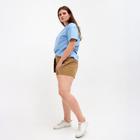 Футболка женская MINAKU REGULAR FIT: цвет голубой, р-р 50 - Фото 4