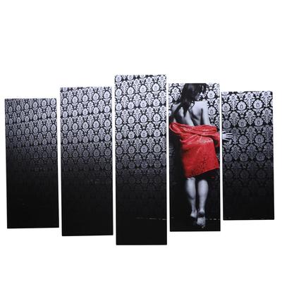 Картина модульная на подрамнике «Леди», 80×130 см: 1-79×23 см, 2-69×23 см, 2-60 см