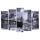 Картина модульная на подрамнике "Бруклинский мост" 80х130 см(1-79*23, 2-69*23, 2-60*) - Фото 1