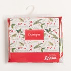 Скатерть новогодняя Доляна "Сказочное настроение" 145*260 +/- 2 см, 100% п/э - фото 30042263