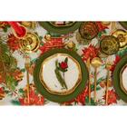 Скатерть новогодняя Доляна "Праздник зимы" 145*260 см, 100% п/э - Фото 4