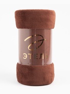 Плед «Этель», 180×200 см, корал-флис, коричневый - Фото 7