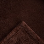 Плед «Этель», 180×200 см, корал-флис, коричневый - фото 61877567