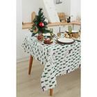 Скатерть Доляна "Елочки" 145х200±3см,100%пэ, рогожка 130 гр/м - фото 31403323