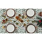 Скатерть Доляна "Елочки" 145х200±3см,100%пэ, рогожка 130 гр/м - фото 31403325