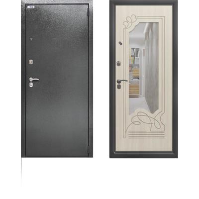 Сейф-дверь «Берлога Ольга», 870 × 2050 мм, левая, цвет антик серебро / филадельфия крем