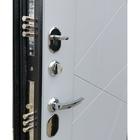 Входная дверь «Берлога Тринити», 870 × 2060 мм, левая, антик серебро / хьюстон силк маус - Фото 2