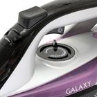 Утюг Galaxy LINE GL 6128, 2200 Вт, керамическая подошва, 30 г/мин, 150 мл, фиолетовый - фото 9347200