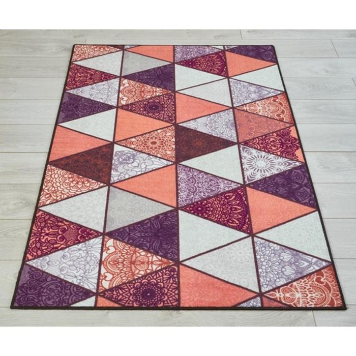 Ковёр «Розетта Дижитал», размер 100х150 см., принт треугольники - Фото 1