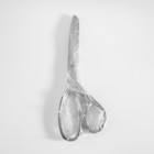 Ножницы закройные, скошенное лезвие, 9", 23 см, цвет серебряный - фото 9574040