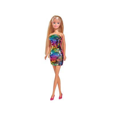 Кукла Штеффи в платье с пайетками, 29 см