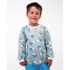 Пижама детская, цвет серый/звёзды, рост 98 см - фото 35240065