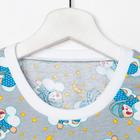 Пижама детская, цвет серый/звёзды, рост 98 см - фото 35240071