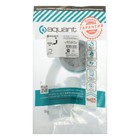 Сифон для мойки Aquant, 3 1/2" х 40 мм, прямоугольный перелив, с пластик. решеткой d=115 мм - фото 24623497