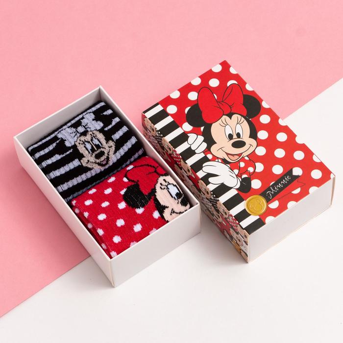 Набор носков "Minnie", Минни Маус, 2 пары, 20-22 см - Фото 1