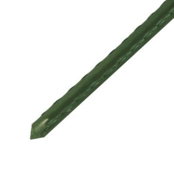 Колышек для подвязки растений, h = 120 см, d = 0,8 см, металл в ПВХ, зелёный - Фото 1