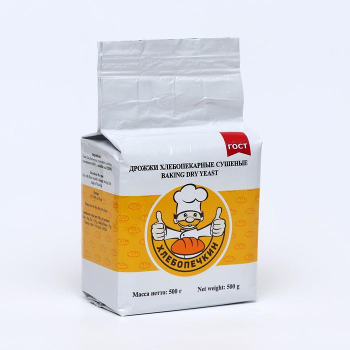 Дрожжи «Хлебопечкин» ГОСТ, малосладкие, 500 г - Фото 1