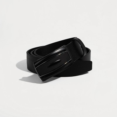 Ремень мужской, ширина 4 см, пряжка автомат, цвет чёрный